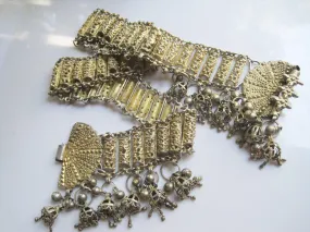 Vintage Silver Yemeni Belt with Gold Gilt